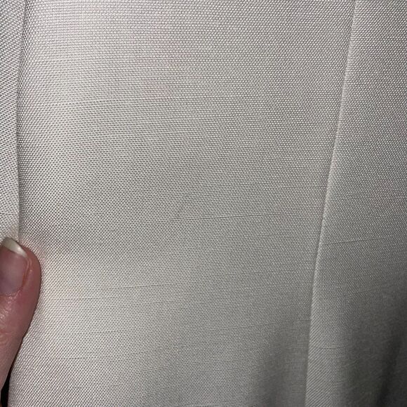 Vintage Christian Dior Cream and Navy Blazer Size 10 Elegant Classic Minimalist - Picture 8 of 12